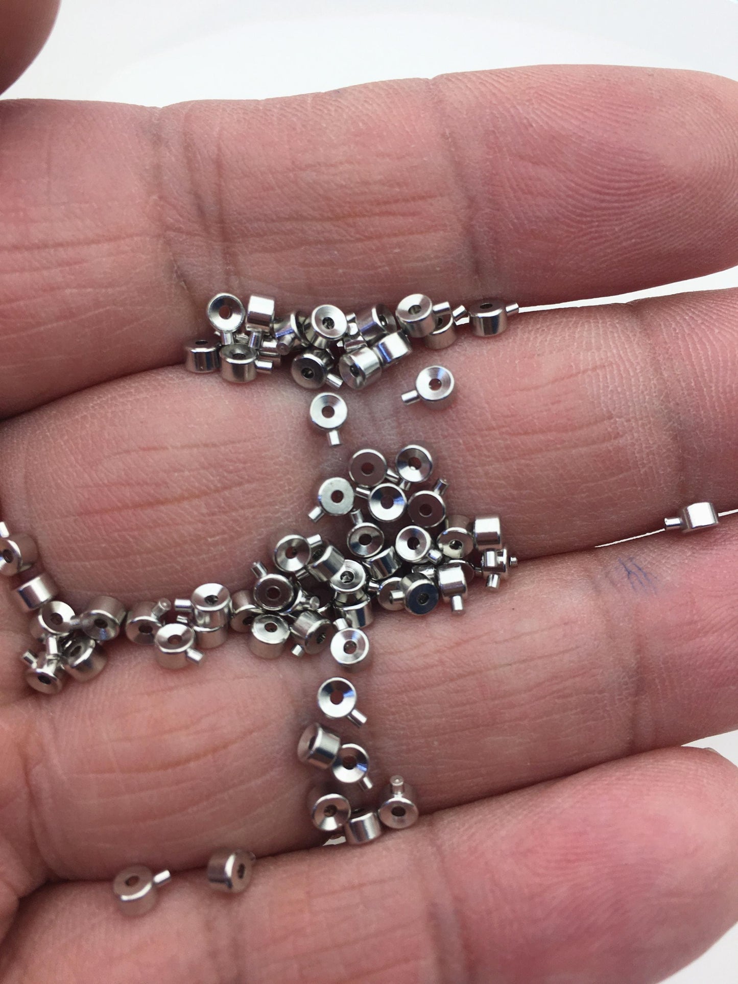 5pairs 3mm Sterling Silver Necklace End,AAL-007-3