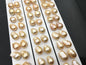 10pairs AAA 11-12mm Natural Orange Rainbow Long baroque drop edison freshwater pearl Pair,top half hole,ED11-3A-2-9