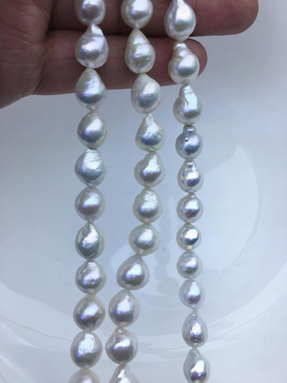 AA+ 9-11mm white teardrop Edison Freshwater Pearl,ED12-2A-5-65
