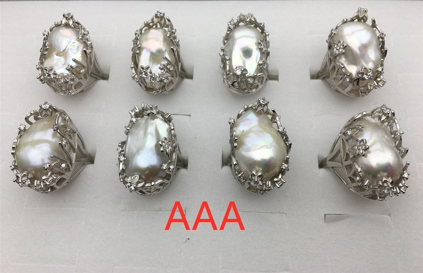Very Big Baroque Pearl rings,affordable engagement rings,pearl wedding rings,promise rings for her,R1-018