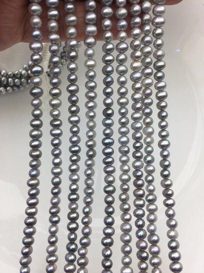 AA+ 4.5-5mm gray potato pearls,seed freshwater pearl,CR4-T1