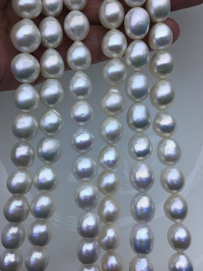 AA+ 11-13mm White Teardrop Edison Freshwater Pearl,ED12-2A-5-15