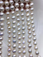 AA+ 9-11mm white near round Edison Freshwater Pearl,ED12-2A-5-24