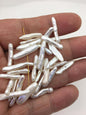20pcs AAA 3-5x15-22mm White Toothpick pearls,0.8mm top side hole,ZS-80-9