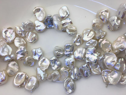 AAA 13-16mm Big White Keshi Pearls,high luster,good quality,wholesale price,baroque pearl,keshi pearl strands,ZS-129-19