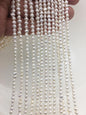 AA 3-4mm white nugget seed pearls,irregular nugget freshwater pearl strand,cheap price,pearl factory china,LM3-2A-5