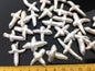 10pcs AAA 15-20mm Freshwater Pearl Loose Pearl Bead White Cross Pearl Loose Bead,no hole,ZS-100-3