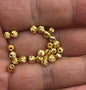 50pcs 4mm Yellow Gold Round Gold Beads,copper plated 18k solid gold,AAL-003-8