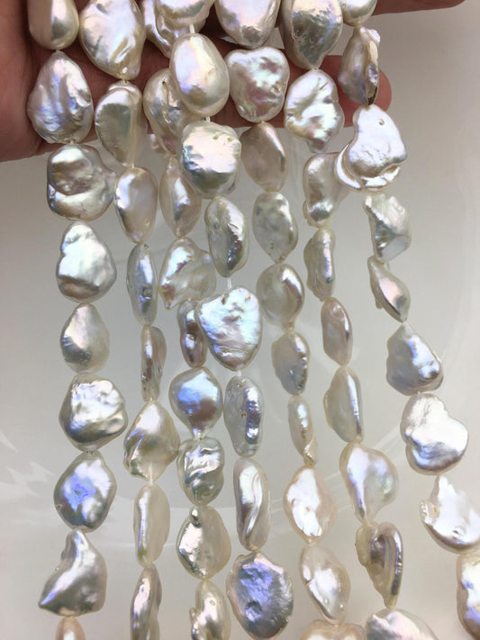 AA+ 12-14mm white baroque Freshwater Loose Pearl,ZS-200-80