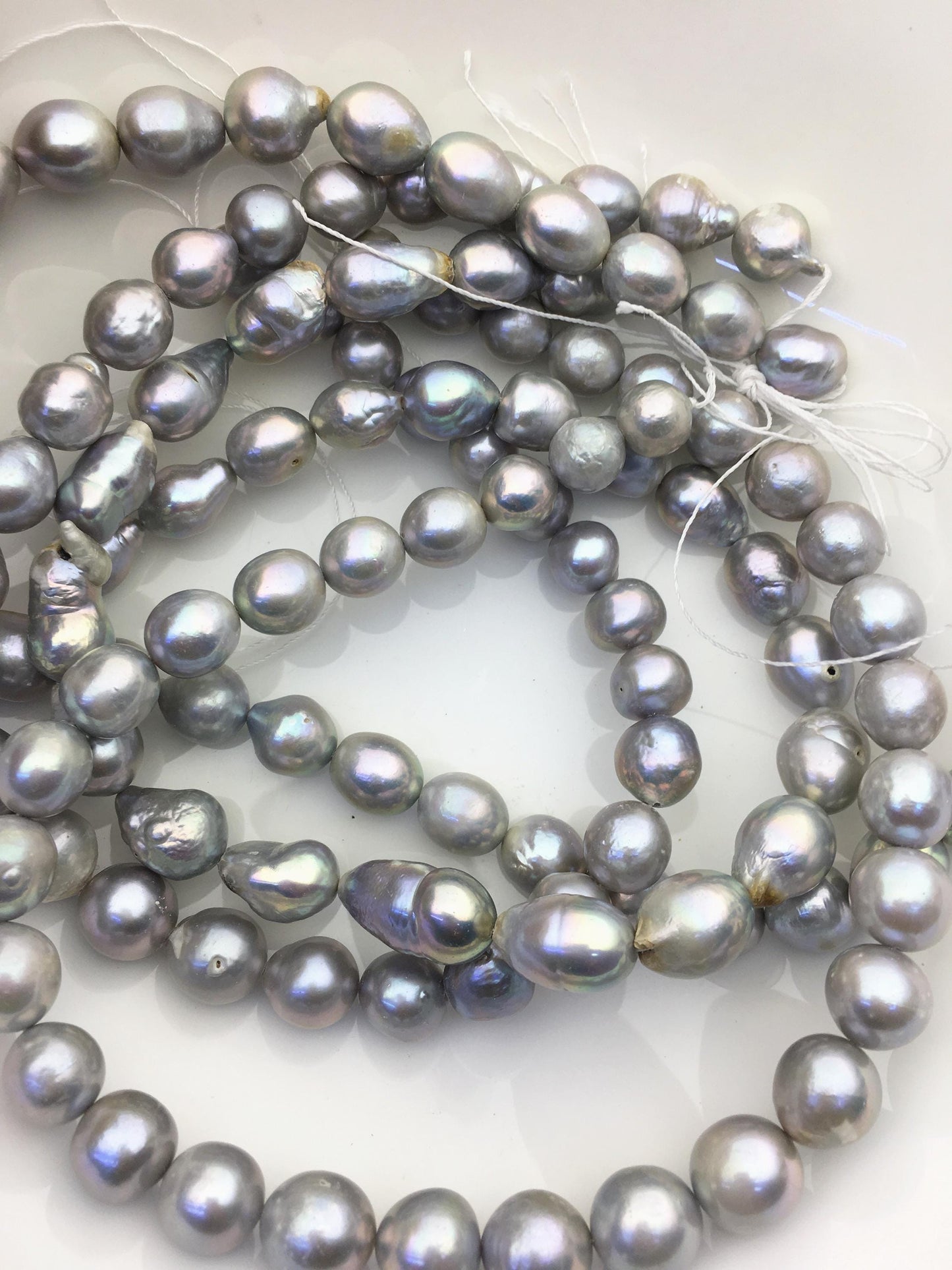 A 11-13mm big gray baroque drop Edison Freshwater Pearl,ED12-2A-5-77
