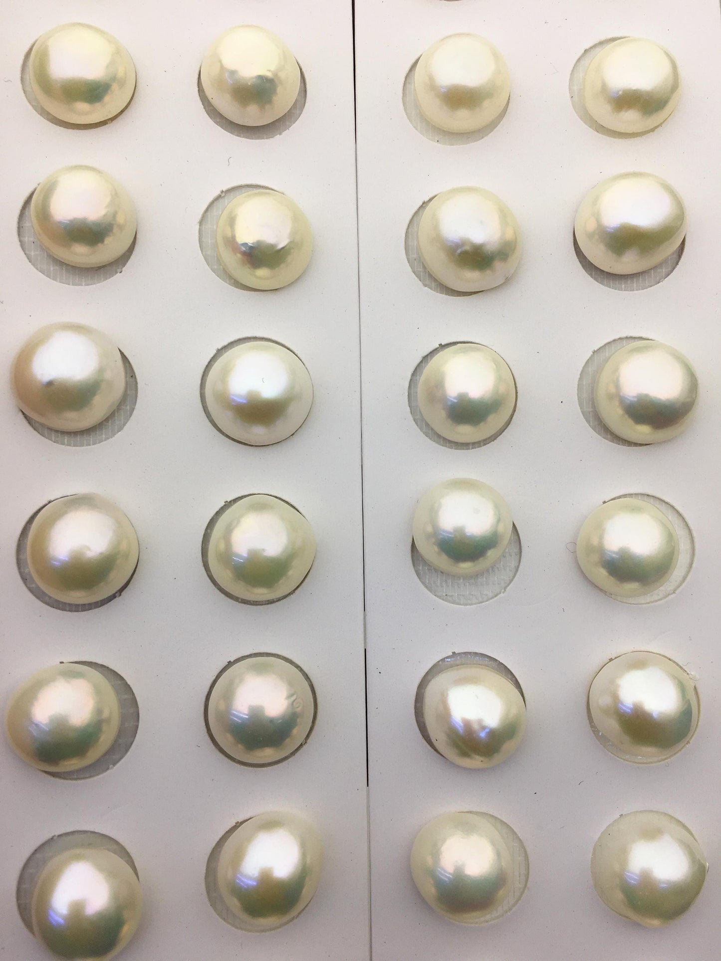 2 pairs 12/13/14mm AAA Mabe Freshwater Pearl Pair,no hole,MB15-2A-2