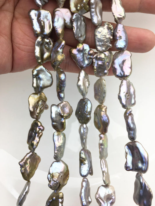 AA+ 11-14mm Gray Bronze keshi Freshwater Pearl,DIY Loose Freshwater Pearl,ZS-200-77