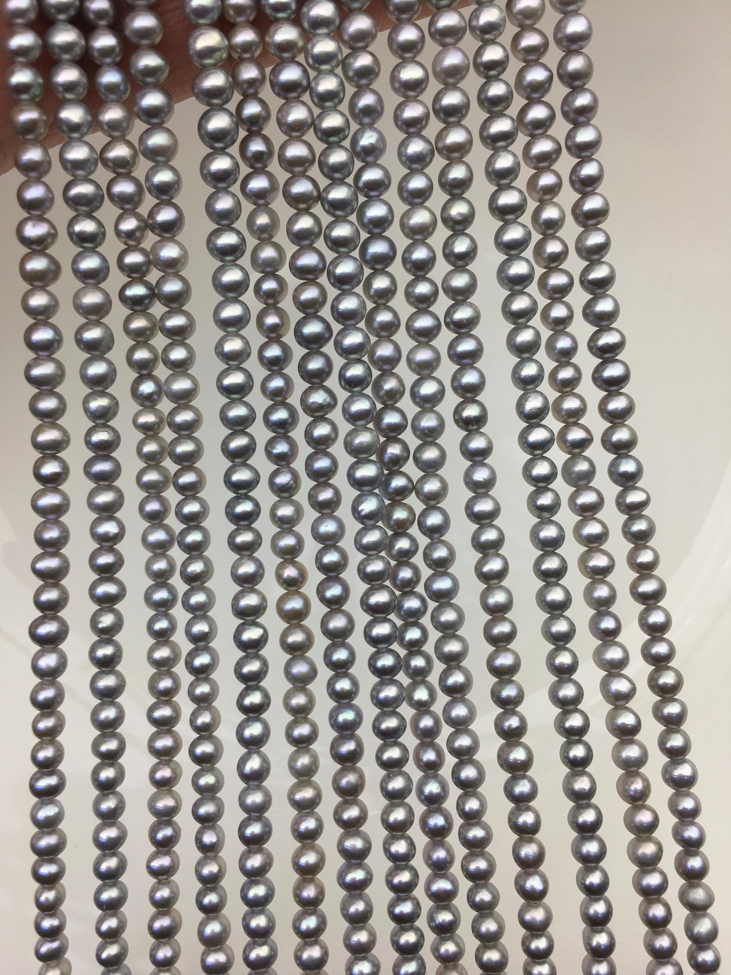 AAA 3.5-4mm gray potato seed pearls,small pearl,Valentine's Day gift,for pearl necklace,for pearl bracelet,CR3-T3