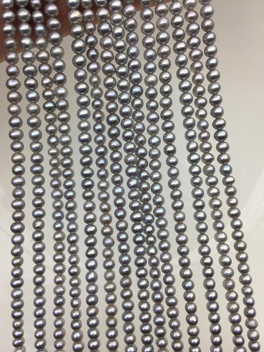 AAA 3.5-4mm gray potato seed pearls,small pearl,Valentine's Day gift,for pearl necklace,for pearl bracelet,CR3-T3