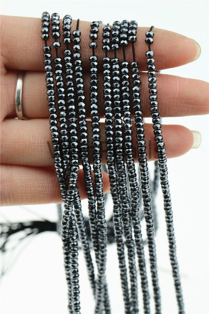 Hematite,2x3mm Rondelle Beads,AAA, 180pcs,15.5 inches,G50-B23-001