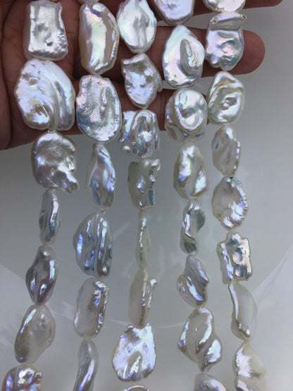 AA+ 14-16mm white keshi Freshwater Pearl,DIY Loose Freshwater Pearl,wholesale price,china wholesale pearl,ZS-200-119