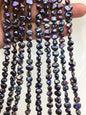 AAA 6-7mm black Keshi Freshwater Pearls,baroque pearl,keshi pearl strands,ZS-130-7