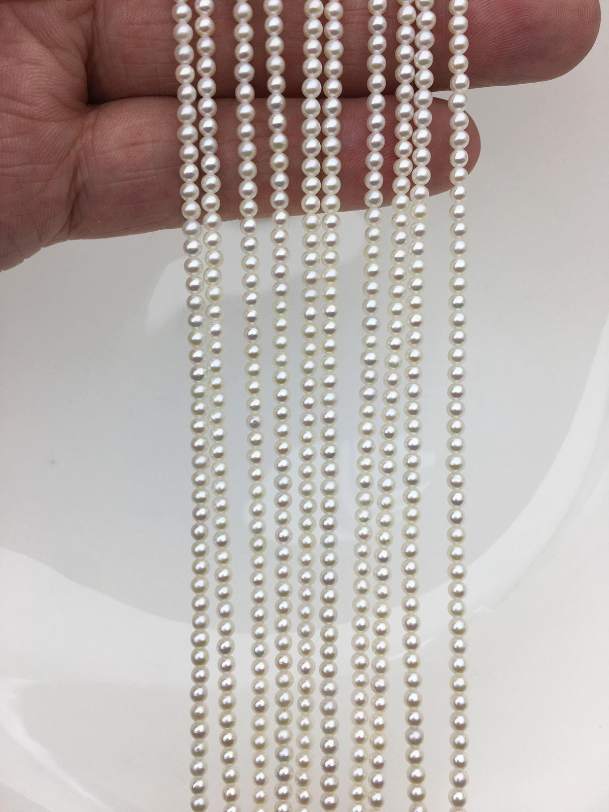 AAA 2.8-3mm white round seed freshwater pearls,Valentine's Day gift,for pearl necklace,loose freshwater pearl,RP2-3A-14