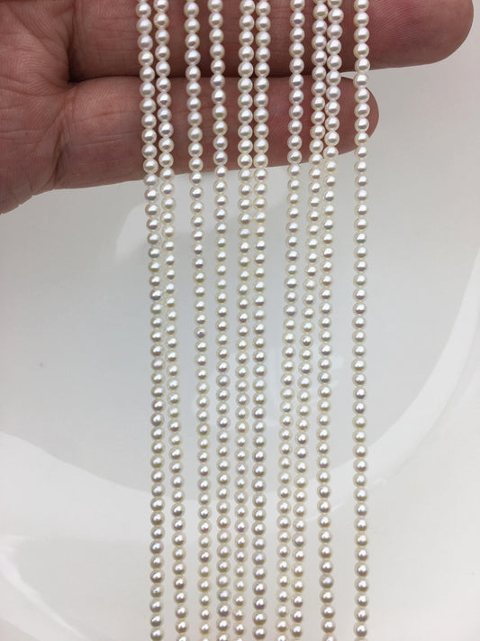 AAA 2.8-3mm white round seed freshwater pearls,Valentine's Day gift,for pearl necklace,loose freshwater pearl,RP2-3A-14