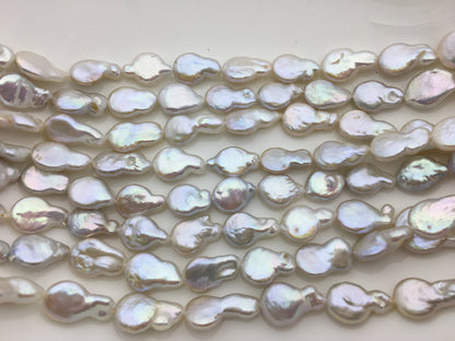 AAA 11-12mm White Drop Coin freshwater pearls,diy bead,flat round pearl bead,COIN12-3A-3-4