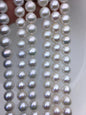 AA+ 10-12mm big white round freshwater pearls,large hole,Birthday,Graduation, mother day pearl gift,RP10-2A-1