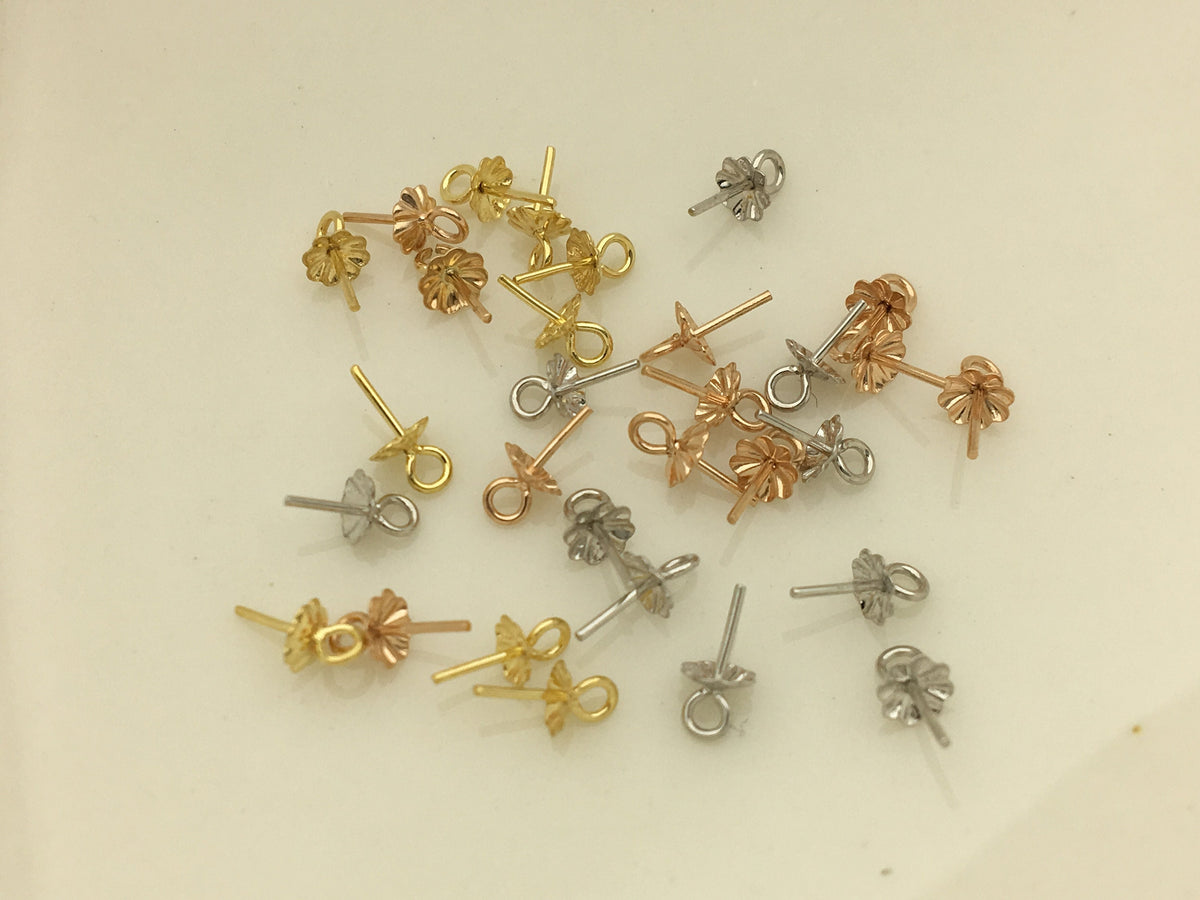 18k yellow/rose gold/white 18k solid gold pendant hook, for pendant,DIY,wholesale,ASG-Pd-004