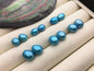 AAA 8mm/10mm Blue rice freshwater loose pearls pair,for make dangle pearl earrings,brown rice pearls, custom drill hole,LR9-3A-4-18