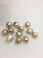 12pcs AAA 12-13mm natural color Baroque Teardrop Mabe Freshwater Pearls,no hole,MB-T22