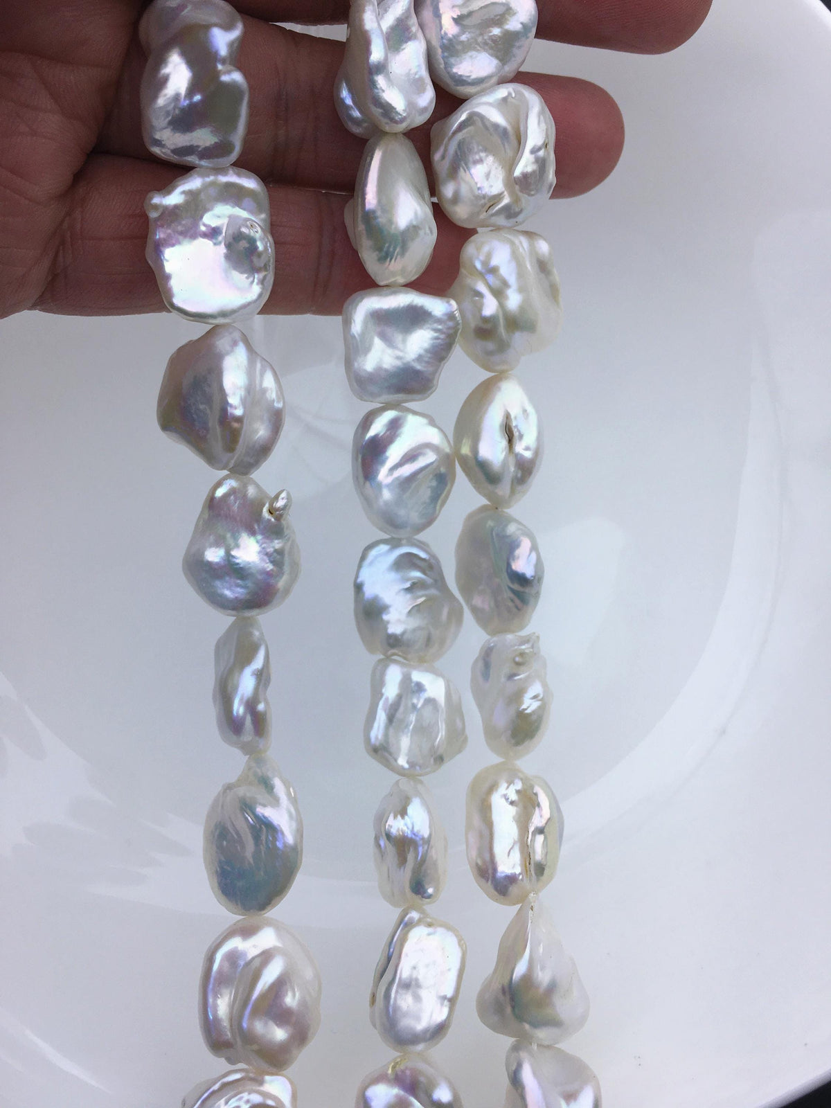 AA+ 14-17mm white thick keshi Freshwater Pearl,DIY Loose Freshwater Pearl,wholesale price,china wholesale pearl,ZS-200-104