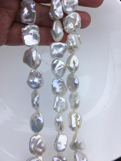 AA+ 14-17mm white thick keshi Freshwater Pearl,DIY Loose Freshwater Pearl,wholesale price,china wholesale pearl,ZS-200-104