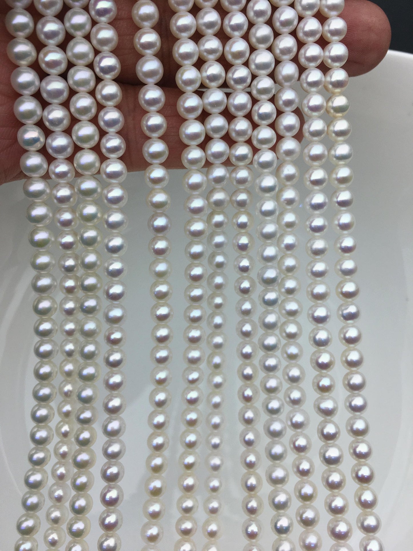 AAA 5-5.5mm white round freshwater pearls,Chinese freshwater pearl,RP5-3A-5