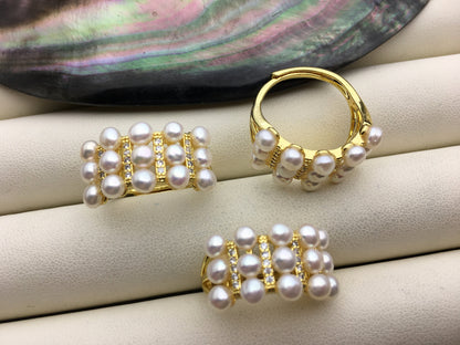1pc AAA tiny pearl ring,inexpensive engagement rings,fashion rings,fake diamond rings real pearls,inexpensive ring,R1-088-5