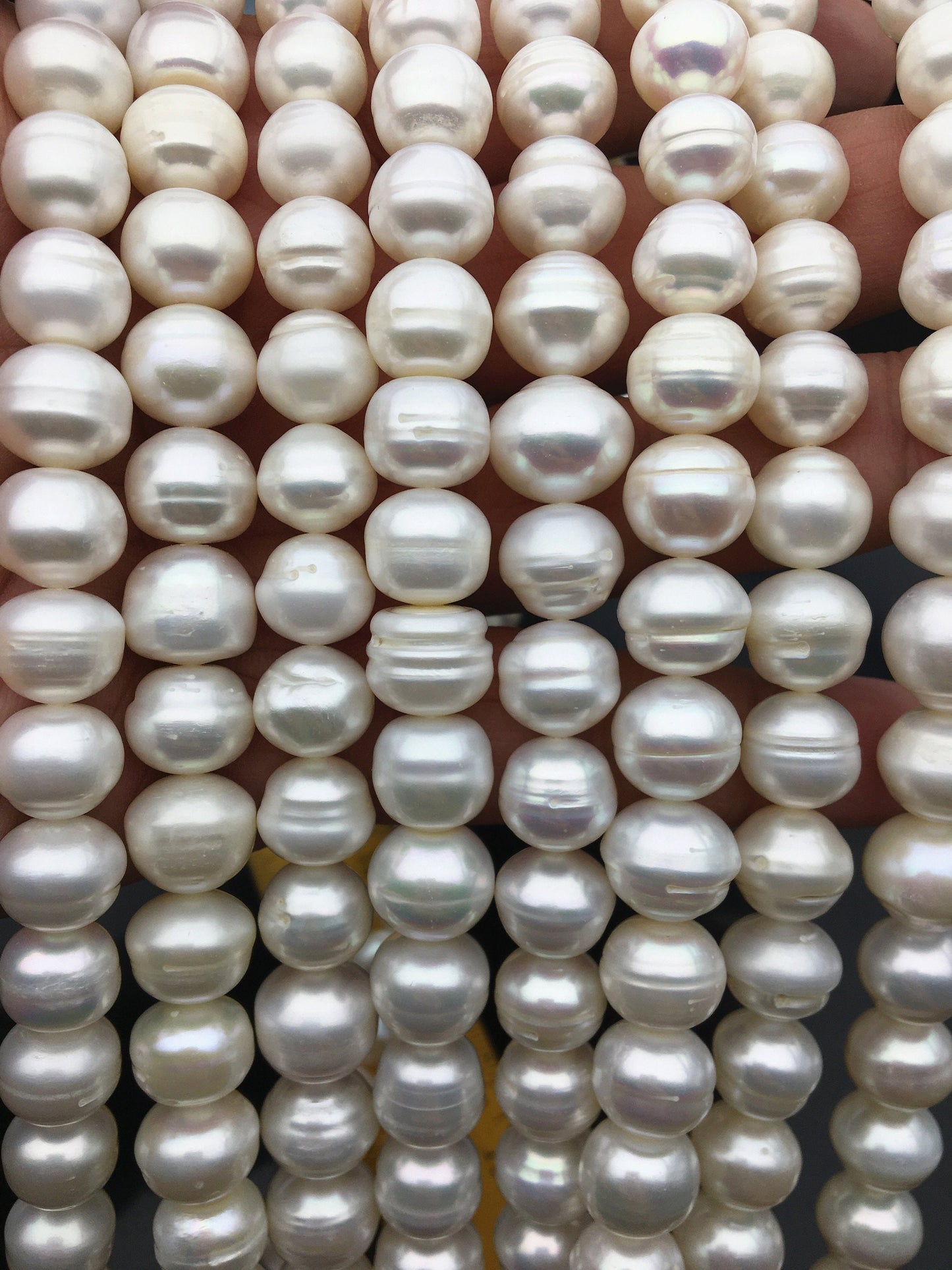 AA 10.5-11.5mm whtie button round freshwater loose pearls,SM11-2A-2