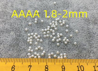 AAAA 1.8-2mm white round freshwater seed pearls,no hole,Cultured pearl,diy pearl beads,Happiness,birthday,RP1-4A-4