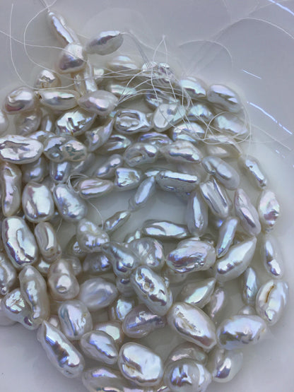AA+ 11-13mm white keshi thick long Freshwater Pearl,DIY Loose Freshwater Pearl,wholesale price,china wholesale pearl,ZS-200-73