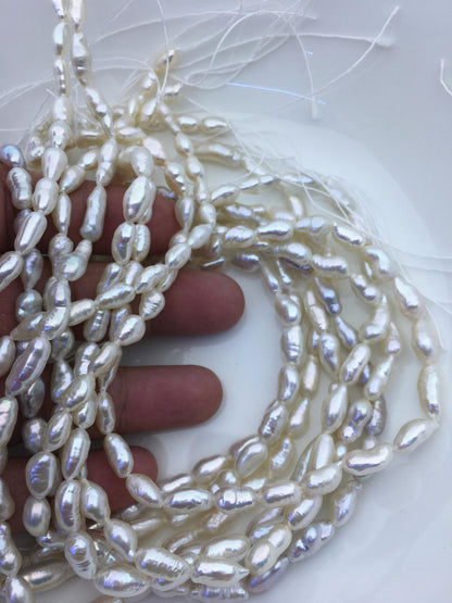 1 strands AAA 4-6mm white keshi Freshwater Pearl,ZS-200-8