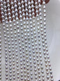 AA+ 4.7-5.1mm*5.5-7mm white baroque rice pearls,Cultured white freshwater pearls beads,teardrop pearl necklace,rice pearl wholesale,LR5-A-1
