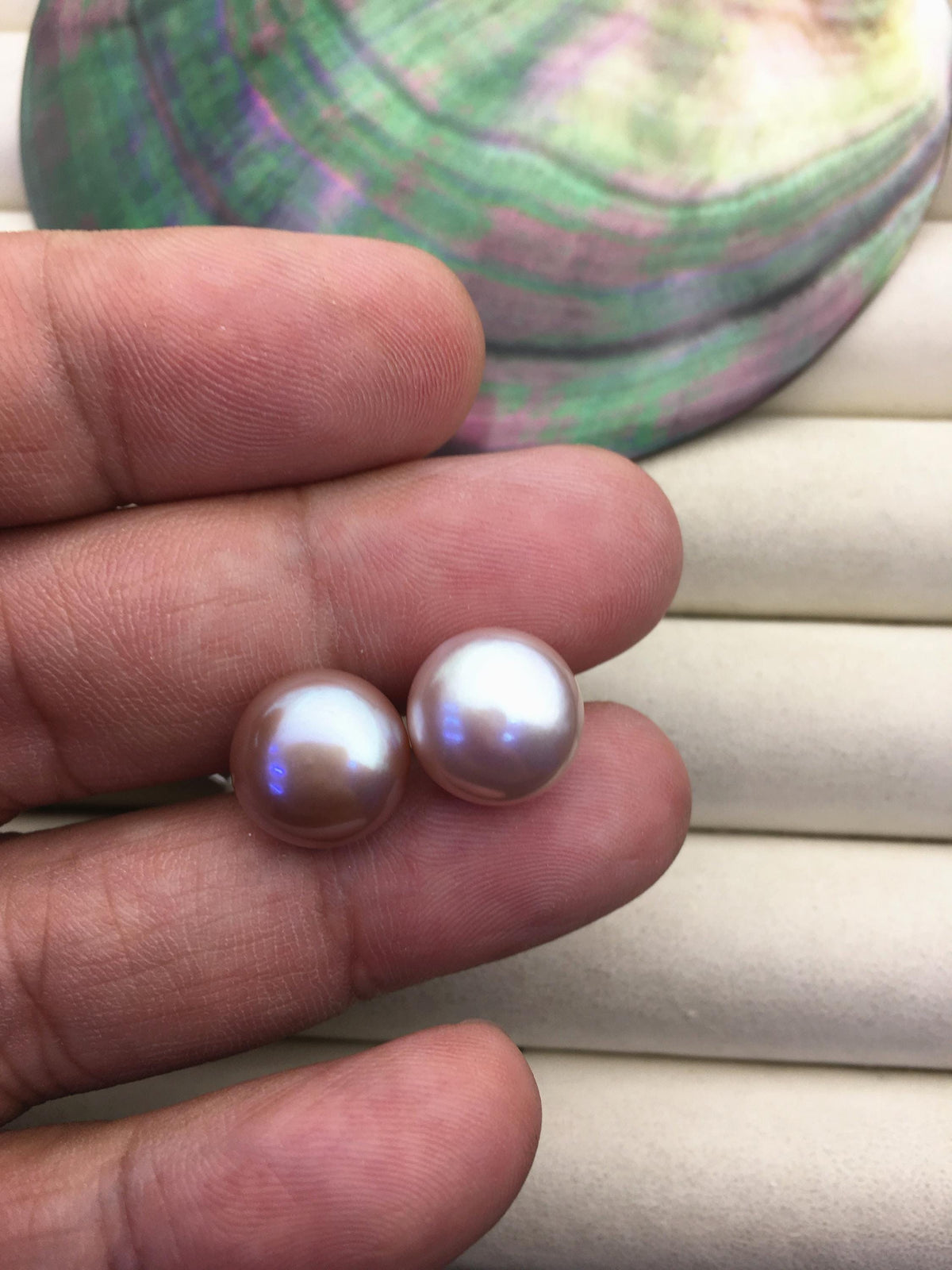 1 pair AAA 11-12mm purple button round Pearl Stud Earrings,freshwater pearl earrings,Wedding,classic pearl studs,SE1-069-23