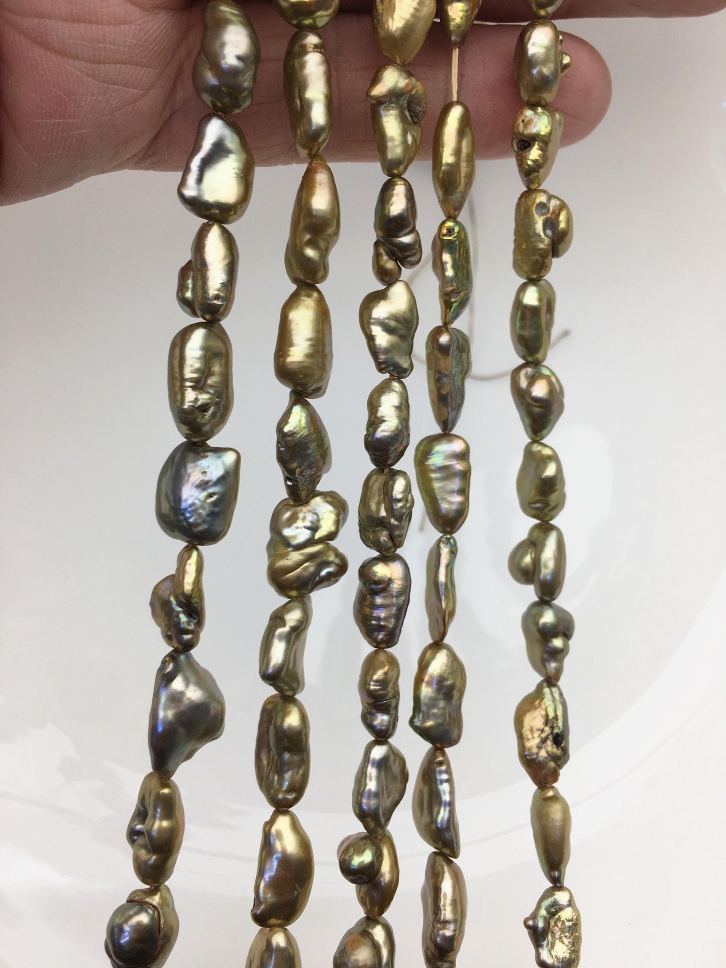 AA+ 7-8mm brown Keshi Pearl Necklace,Genuine Fresh Water Pearl,Wedding Necklace,Mothers Day,ZS-80-10-26