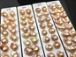 1 pair AAA 13-15mm Natural pink peach Rainbow Flame ball Pearl Pairs - large Baroque freshwater pearl pairs,Fire Ball Pearl,FL15-3A-8-29