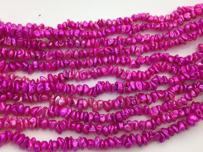 AA+ 5-6mm red Keshi pearls,Center drilled,ZS-128-39