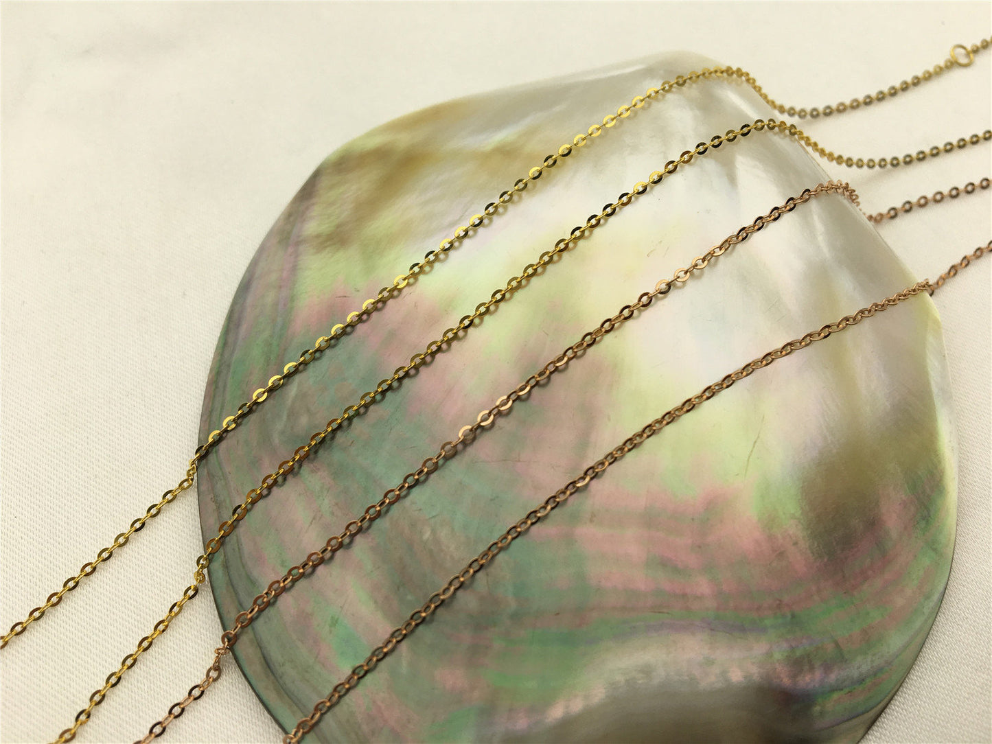 0.97-1grams Heavy 18'' adjust 16'' 18k Solid Gold yellow gold chain 750 for pendant, 45cm solid gold italy chain necklace,ASG-NC-1