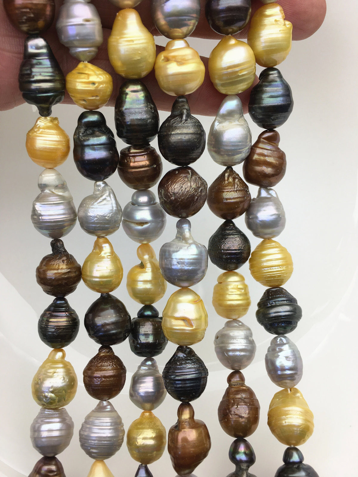 AA 10-14mm big gray brown yellow flame ball pearl,FL15-2A-1