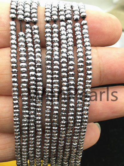 Hematite silver Gray,2x3mm Rondelle Beads,AAA, 200pcs,15.5 inches,G50-B23-002