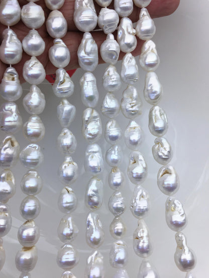 15.5'' AA 9-11mm white flame ball pearl,FL15-2A-5-73