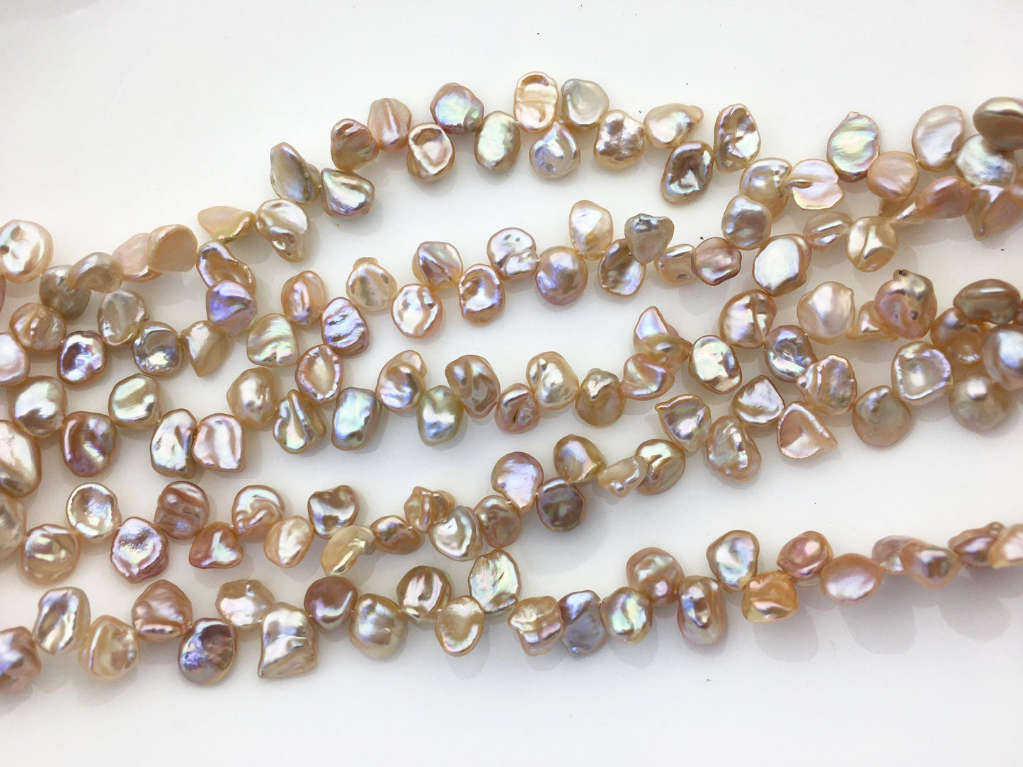 AAA+ 7-8mm Natural Purple Keshi Freshwater Pearls,keshi pearl strands,ZS-129-20