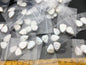 1 pair AA 12-13mm White Love Shape Freshwater Pearl loose Beads Pair,0.8mm through hole,wholesale,ZS-103-28