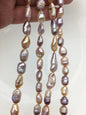 4 strands AA 8-10mm pink purple keshi Freshwater Pearl,DIY Loose Freshwater Pearl,ZS-200-121-6