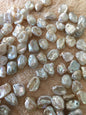 30pcs AAA 9-11mm white keshi freshwater pearls,side hole,ZS-127-T34