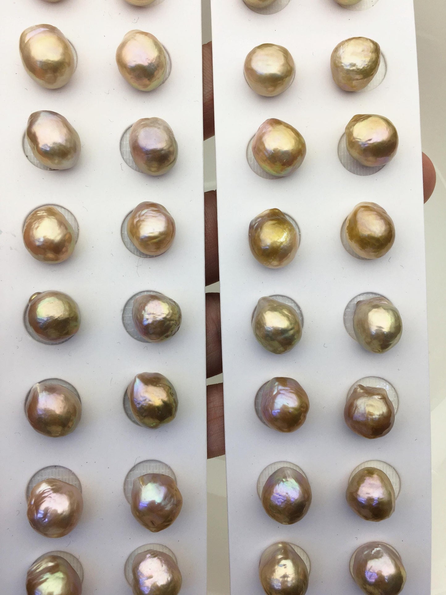 5pairs AAA 11-12mm Natural Rainbow baroque drop edison freshwater pearl Pair,no hole,ED11-3A-2-5